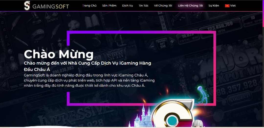 Hệ thống website của Gaming Soft